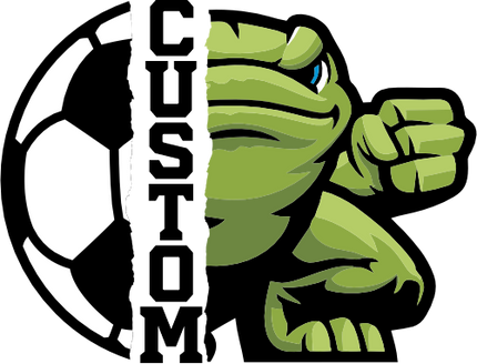 (s145-04-A) Split Soccer Team Name Custom Text
