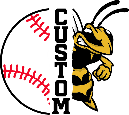 (145-1K-05) Yellow Jacket Split Mascot Baseball