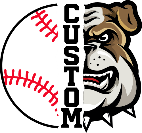 (145-1K-07) Bulldog Split Mascot Baseball