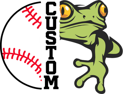 (s145-04-B) Split Mascot Baseball Team Name Custom Text