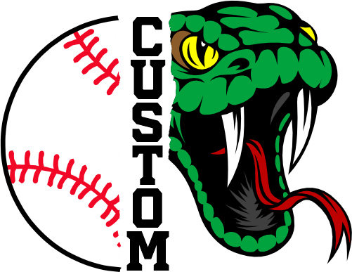 (145-1K-17) Snake Split Mascot Baseball