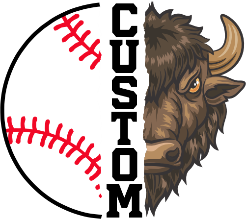 (145-1K-18) Buffalo Split Mascot Baseball