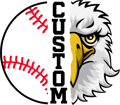 (145-1K-36) Eagle Split Mascot Baseball