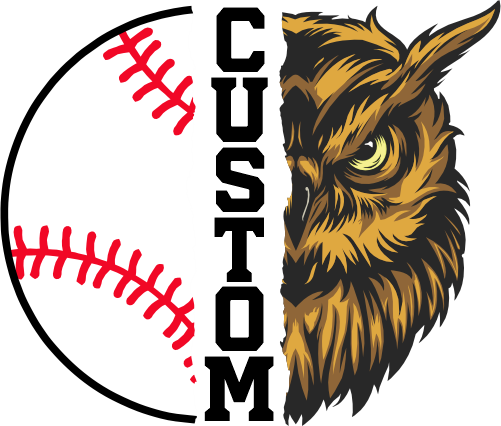 (145-1K-37) Owl Split Mascot Baseball