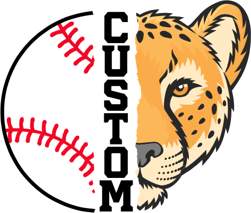 (145-1K-41) Cheetah Split Mascot Baseball