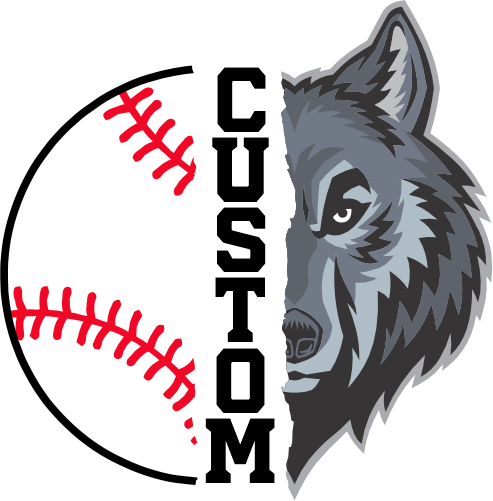 (145-1K-44) Wolf Split Mascot Baseball