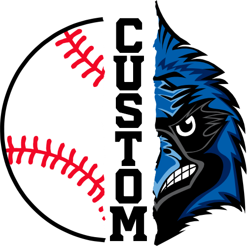 (145-1K-49) Blue Jay Split Mascot Baseball