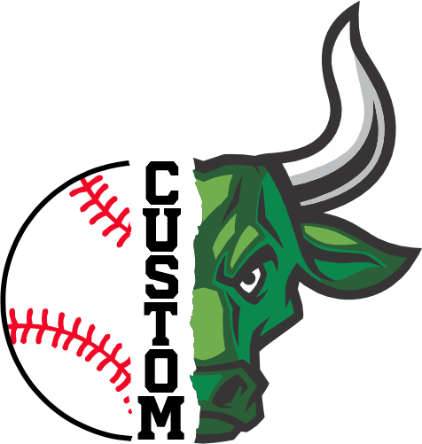 (145-1K-50) Bull Split Mascot Baseball