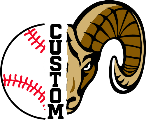 (145-1K-54) Ram Split Mascot Baseball