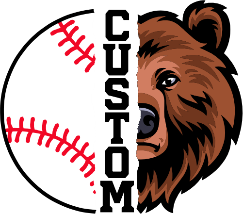 (145-1K-69) Bear Split Mascot Baseball