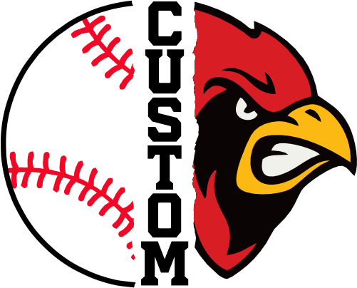 (145-1K-75) Cardinal Split Mascot Baseball
