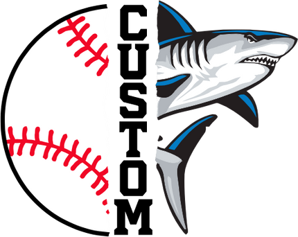 (145-1K-10) Shark Split Mascot Baseball