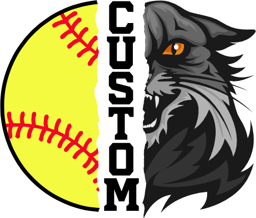 (145-1L-27) Wildcat Split Mascot Softball