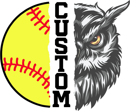 (145-1L-38) Owl Split Mascot Softball