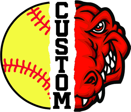 (145-1L-48) Gator Split Mascot Softball