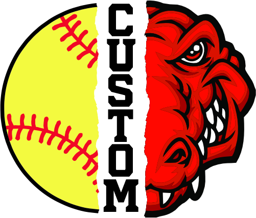 (145-1L-48) Gator Split Mascot Softball