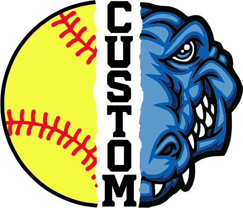 (145-1L-52) Gator Split Mascot Softball