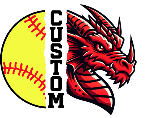 (145-1L-63) Dragon Split Mascot Softball