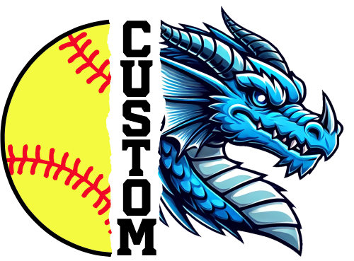 (145-1L-65) Dragon Split Mascot Softball