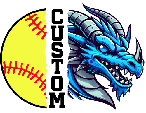 (145-1L-66) Dragon Split Mascot Softball