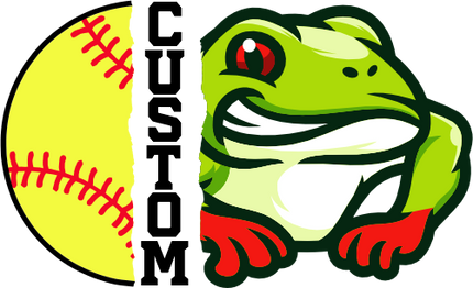 (145-1L-67) Frog Split Mascot Softball