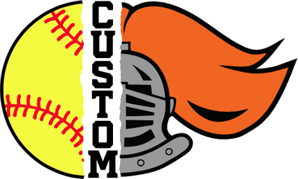(145-1L-68) Knight Split Mascot Softball