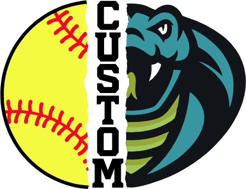 (145-1L-72-1) Cobra Split Mascot Softball