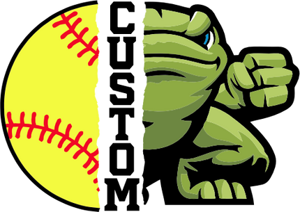 (145-1L-08) Frog Split Mascot Softball