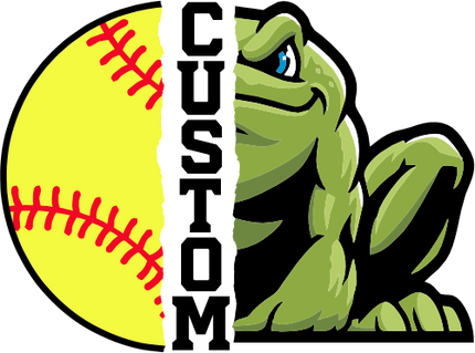 (145-1L-08-2) Frog Split Mascot Softball