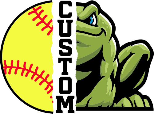 (145-1L-08-2) Frog Split Mascot Softball