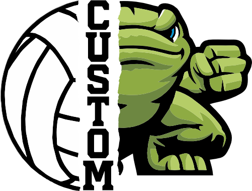 (145-1N-08) Frog Split Mascot Volleyball