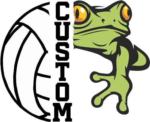 (145-1N-12) Frog Split Mascot Volleyball
