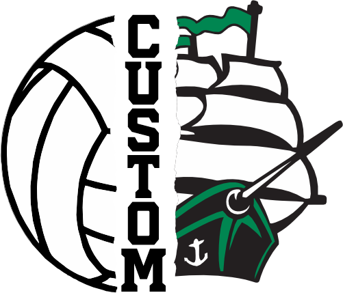 (145-1N-13-1) Ship Split Mascot Volleyball