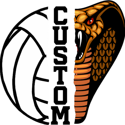 (145-1N-24) Cobra Split Mascot Volleyball
