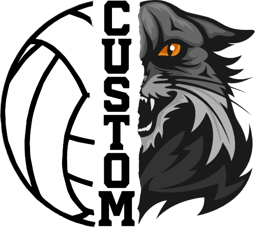 (145-1N-27) Wildcat Split Mascot Volleyball