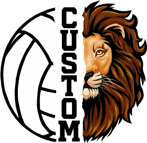 (145-1N-31) Lion Split Mascot Volleyball