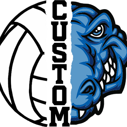 (145-1N-52) Gator Split Mascot Volleyball