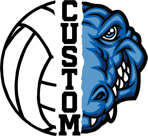 (145-1N-52) Gator Split Mascot Volleyball