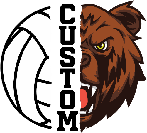 (145-1N-70) Bear Split Mascot Volleyball