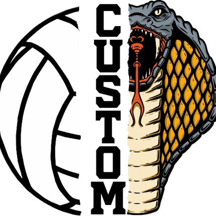 (145-1N-71) Cobra Split Mascot Volleyball