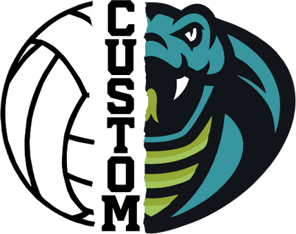 (145-1N-72-1) Cobra Split Mascot Volleyball