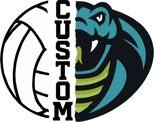 (145-1N-72-1) Cobra Split Mascot Volleyball