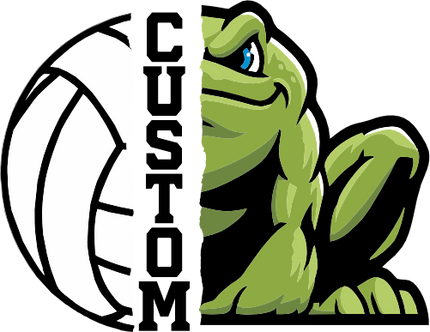 (145-1N-08-2) Frog Split Mascot Volleyball