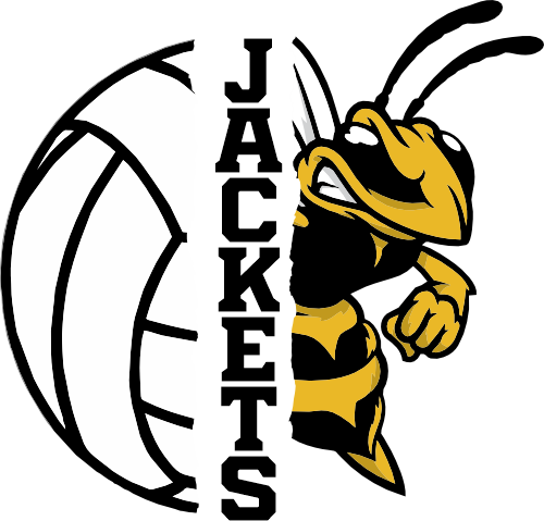 (s116-3) Split Volleyball Team Name Custom Text 58 Mascot Styles