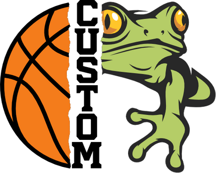 (s145-04-E) Split Mascot Basketball Team Name Custom Text