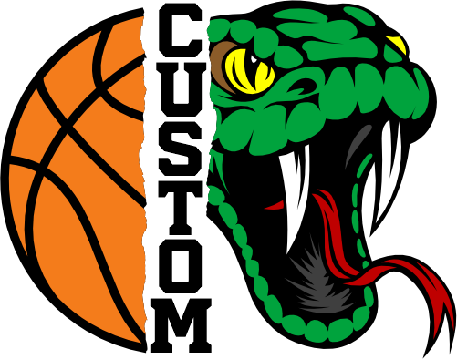 (145-1J-17) Snake Split Mascot Basketball