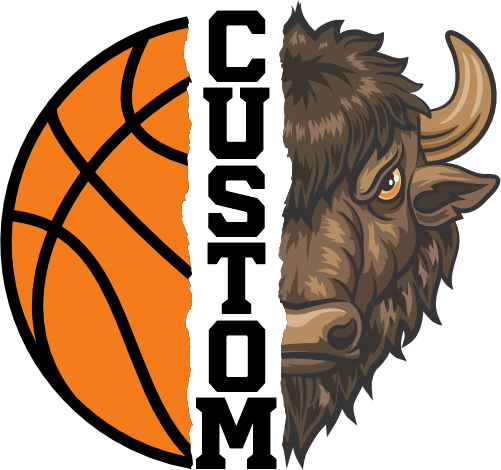 (145-1J-18) Buffalo Split Mascot Basketball