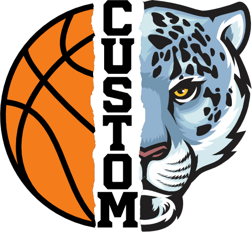 (145-1J-21) Snow Leopard Split Mascot Basketball