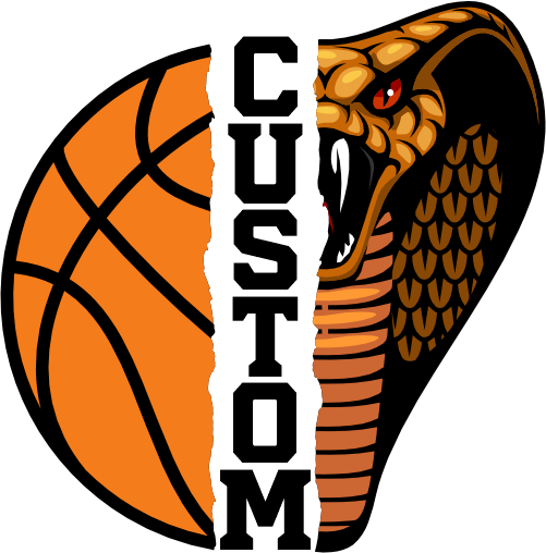 (145-1J-25) Cobra Split Mascot Basketball