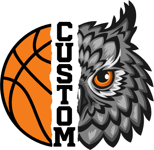 (145-1J-26) Owl Split Mascot Basketball